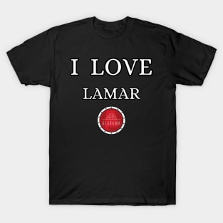 I LOVE LAMAR | Alabam county United state of america T-Shirt